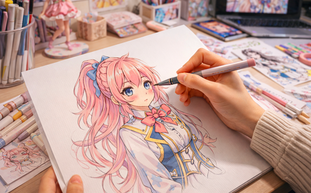 Sampul kelas Dasar Menggambar Anime